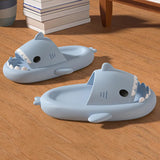 Summer Home Men Shark Slippers Anti-skid EVA Solid Color Couple Parents Outdoor Cool Indoor Household Funny Shoes