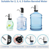 Electric Portable Water Dispenser Pump for 5 Gallon Bottle Usb Charge With Extension Hose Barreled Tools