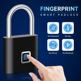 Fingerprint Lock Keyless Waterproof Anti-Theft Smart Lock Fingerprint Padlock Zinc Alloy Intelligent Safety Electronic DoorLock