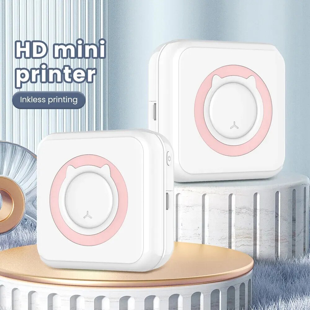 Olaf Mini Printer Portable Thermal Stickers Paper Inkless Bluetooth Wireless Impresora Android IOS Portable Label Printer